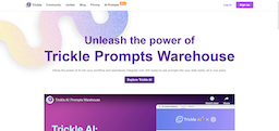 Trickle AI: Prompts Warehouse logo